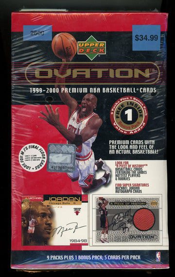 1999/00 Upper Deck Ovation Basketball Box Factory Sealed 10 Packs