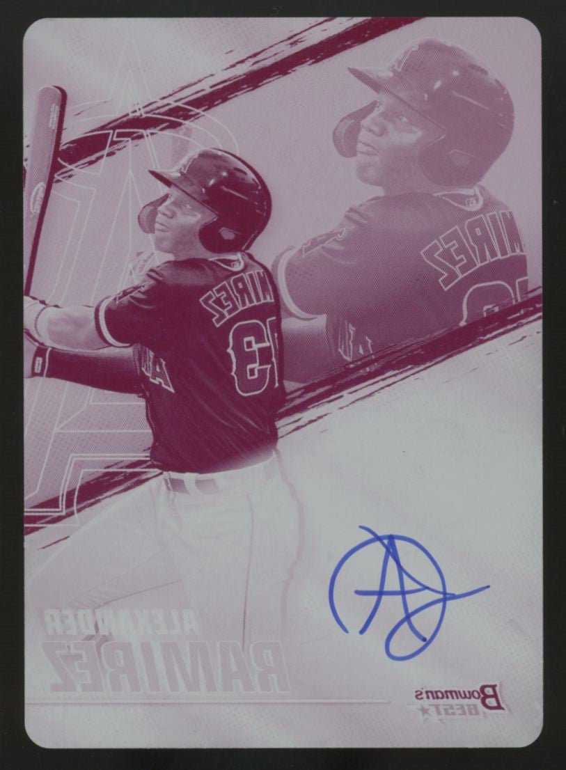 2021 Bowman's Best Alexander Ramirez Magenta Printing Plate 1/1 #B21-AR