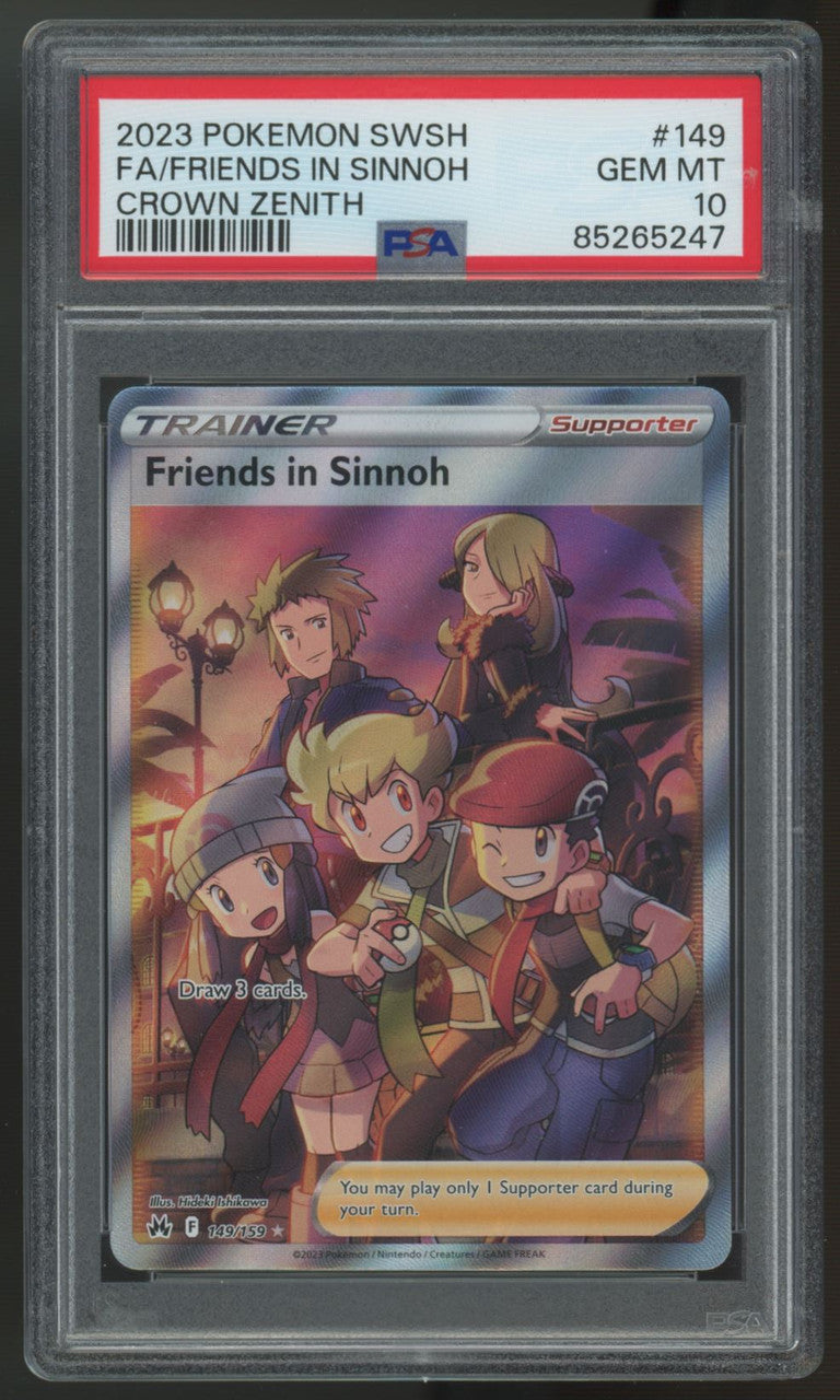 2023 Pokemon Friends in Sinnoh Crown Zenith Full Art #149 PSA 10