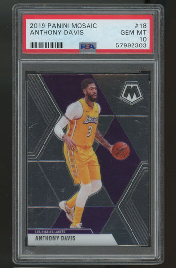 2019/20 Mosaic Anthony Davis #18 PSA 10