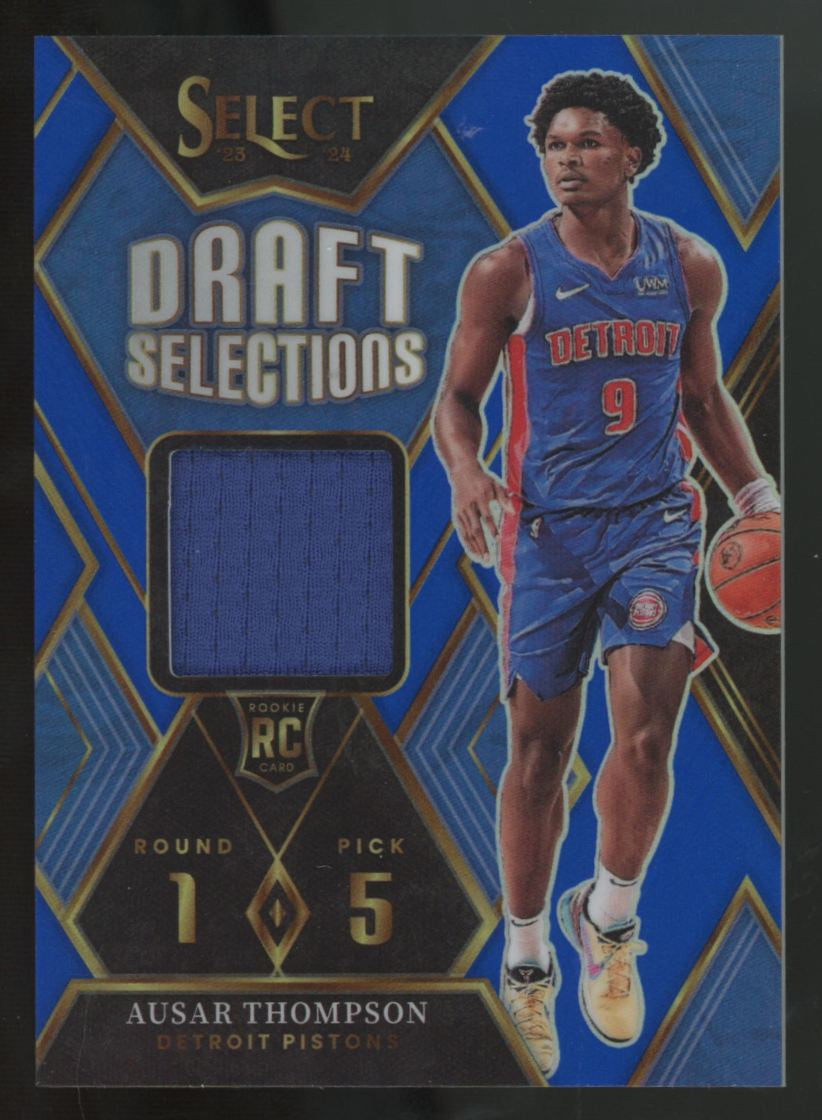 2023-24 Panini Select Ausar Thompson RC Draft Selections Blue Patch /75 #DSM-AT