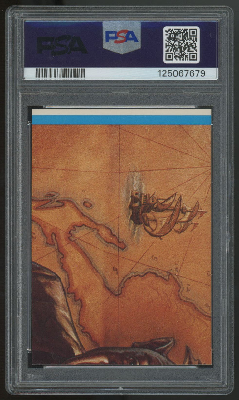 1985 The Goonies Sloth Stickers-Puzzle Back #9 PSA 8
