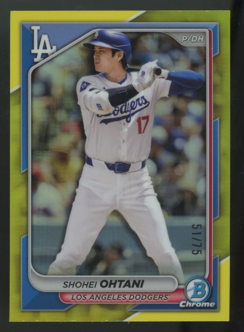 2024 Bowman Chrome Shohei Ohtani Yellow Refractor /75 #85