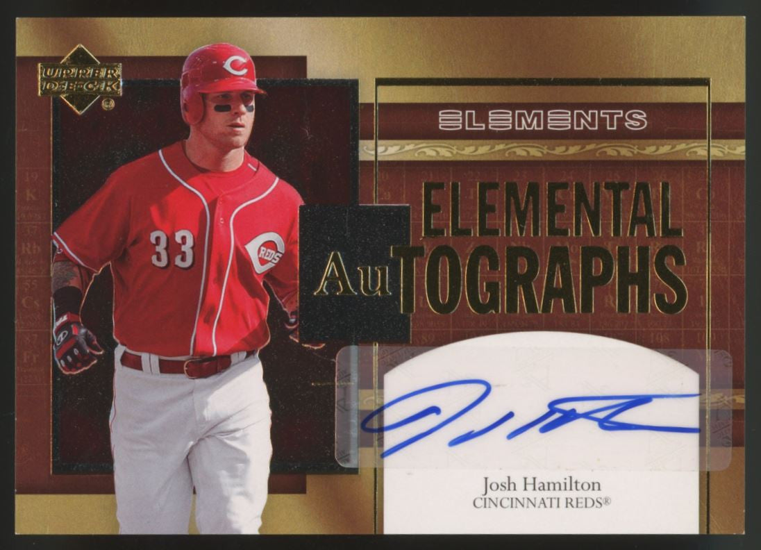 2007 Elements Josh Hamilton Elemental Autographs Auto #AU-JH