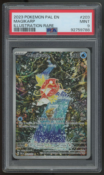 2023 Pokemon Magikarp Paldea Evolved Illustration Rare #203 PSA 9