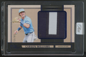 2025 Three & Two Carson Williams Prospect Swatches Blue /15 #PS-CW