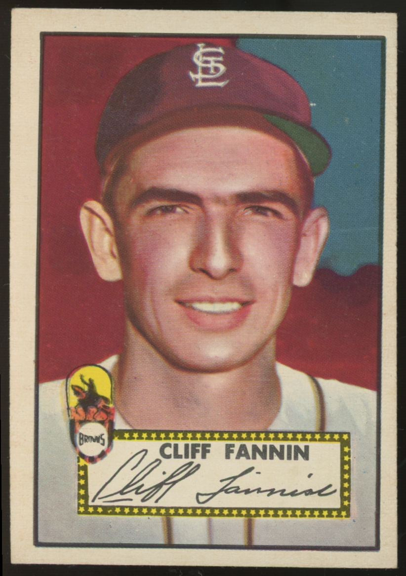1952 Topps Cliff Fannin #285 NM
