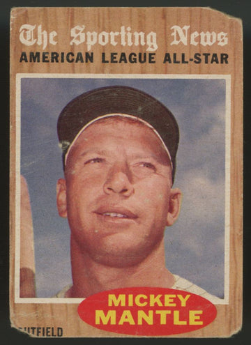 1962 Topps Mickey Mantle All-Star #471 Poor