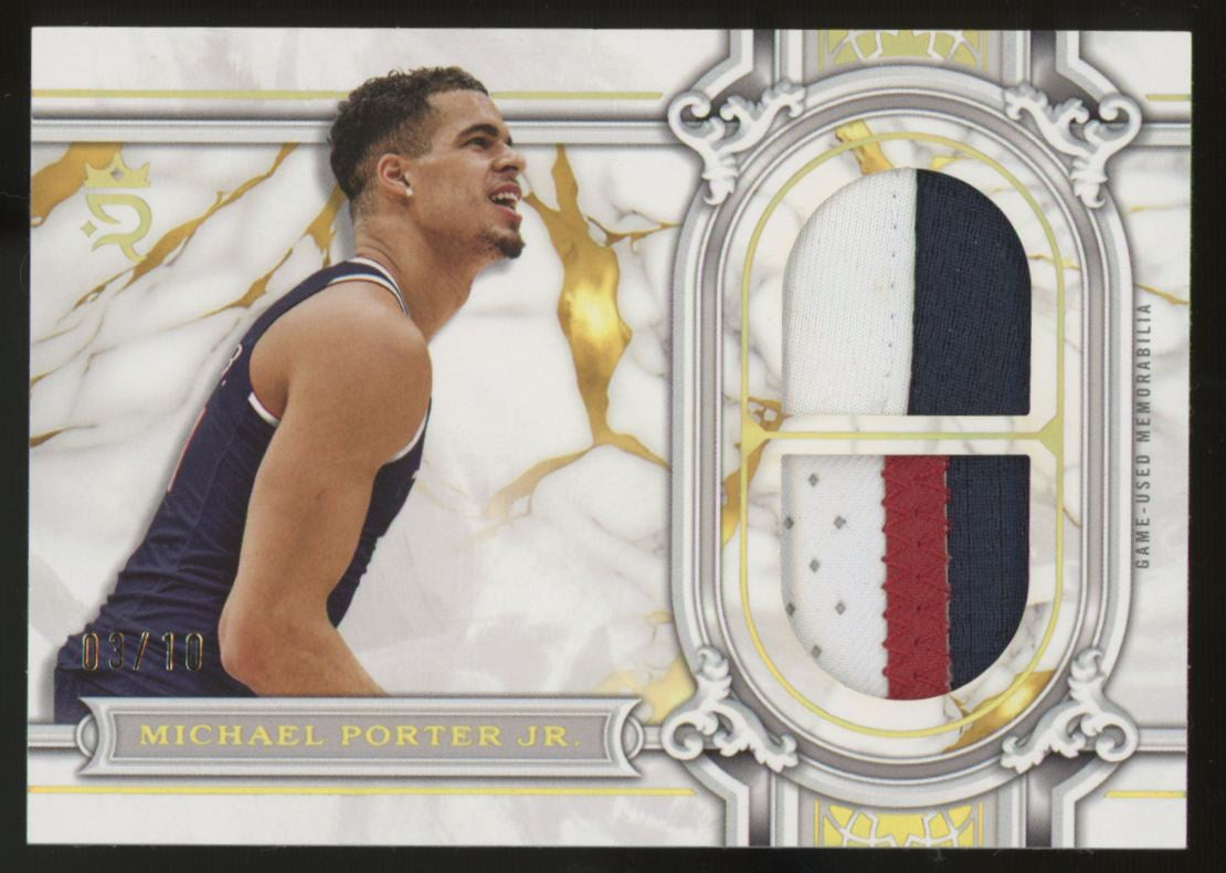 2023-24 Topps Royalty Michael Porter Jr. Regalia Relics Patch Gold /10 #RR-MPJ