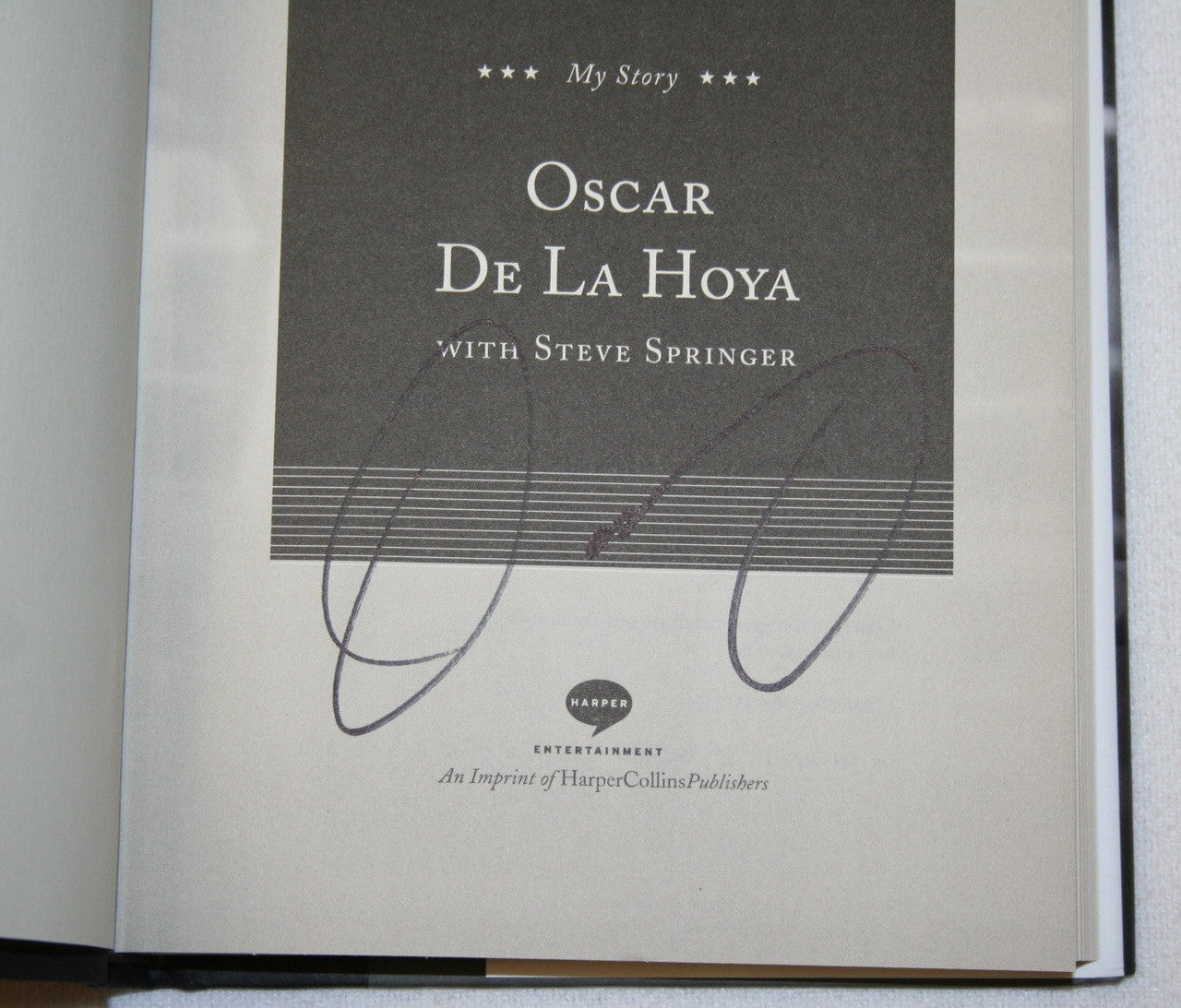 Oscar De La Hoya Signed Autographed Book "American Son" 1st Edition