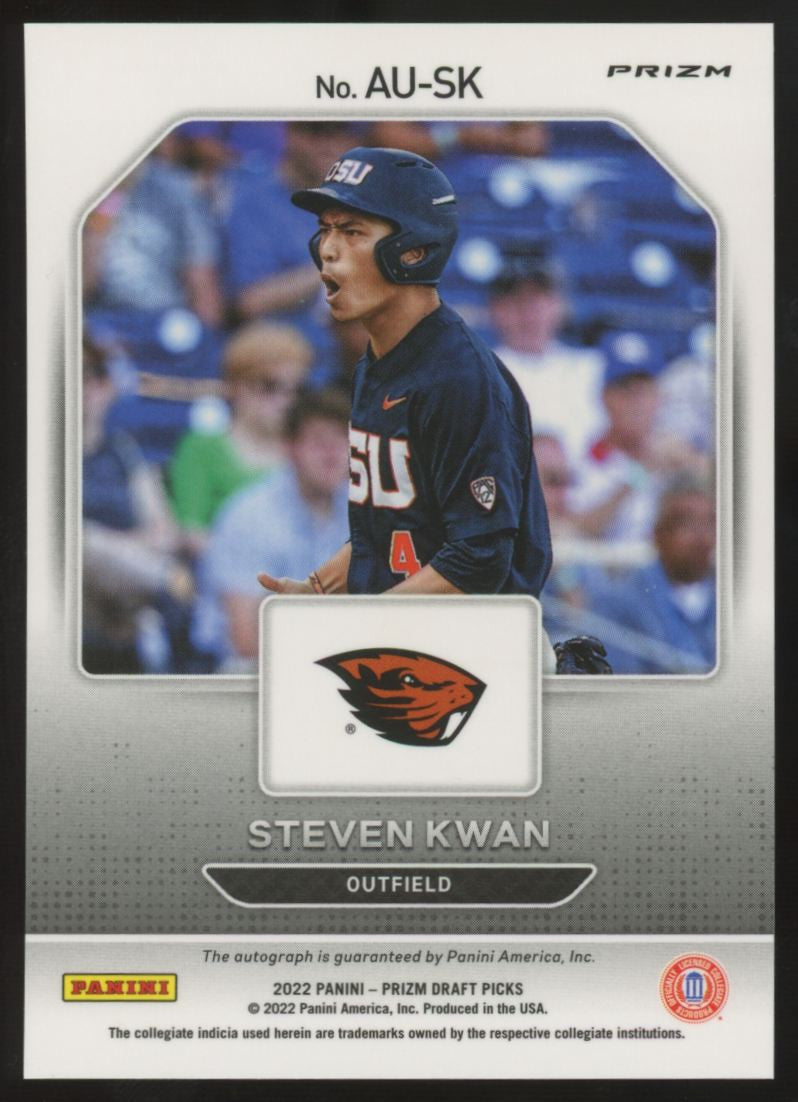 2022 Panini Prizm Draft Steven Kwan Auto #AU-SK