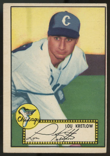 1952 Topps Lou Kretlow Black Back #42 VG