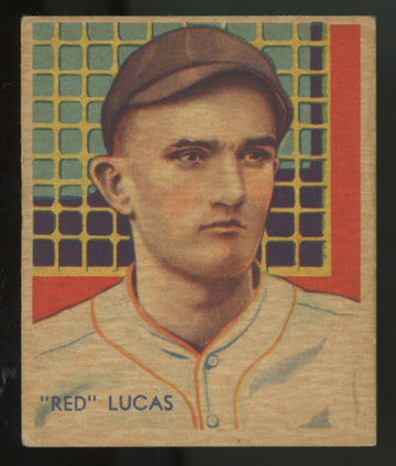1935 National Chicle "Red" Lucas Diamond Stars #46 VG-VG/EX