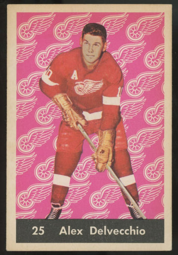 1961-62 Parkhurst Alex Delvecchio #25 EX+