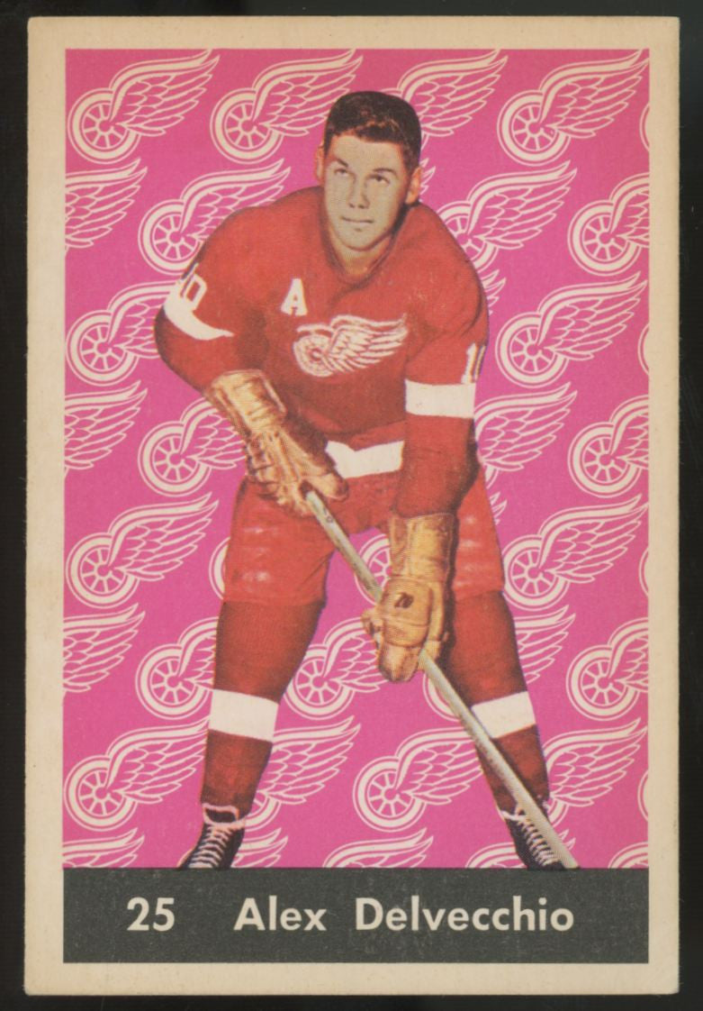 1961-62 Parkhurst Alex Delvecchio #25 EX+