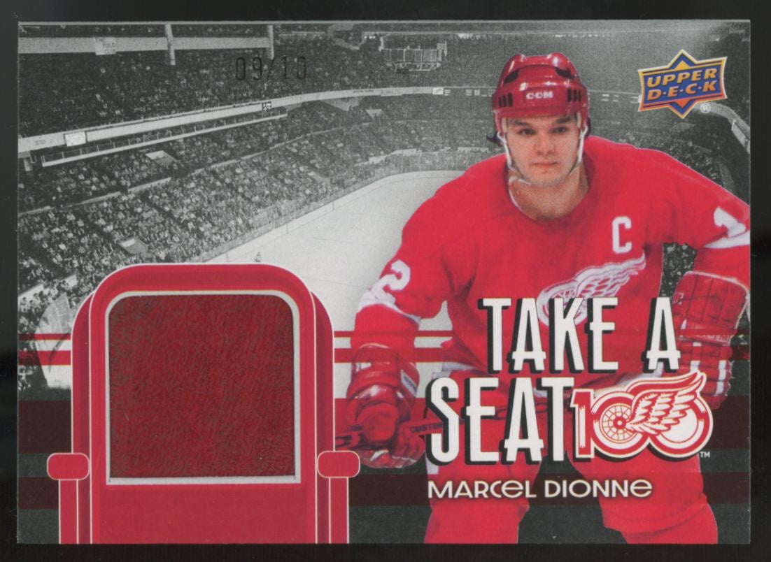 2025-26 UD Red Wings Centennial Marcel Dionne Take A Seat Olympia Relic /10