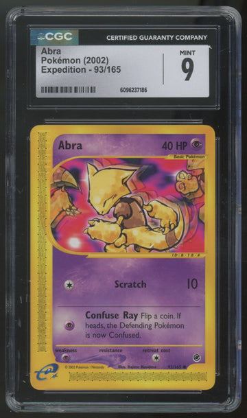 2002 Pokemon Abra Expedition #93 CGC 9