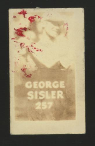 1948 Topps Magic George Sisler Baseball Hall Of Fame #17 Poor