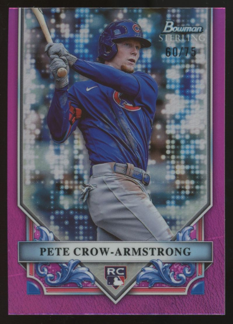 2024 Bowman Sterling Pete Crow-Armstrong RC Magenta Refractor /75 #BSR-75