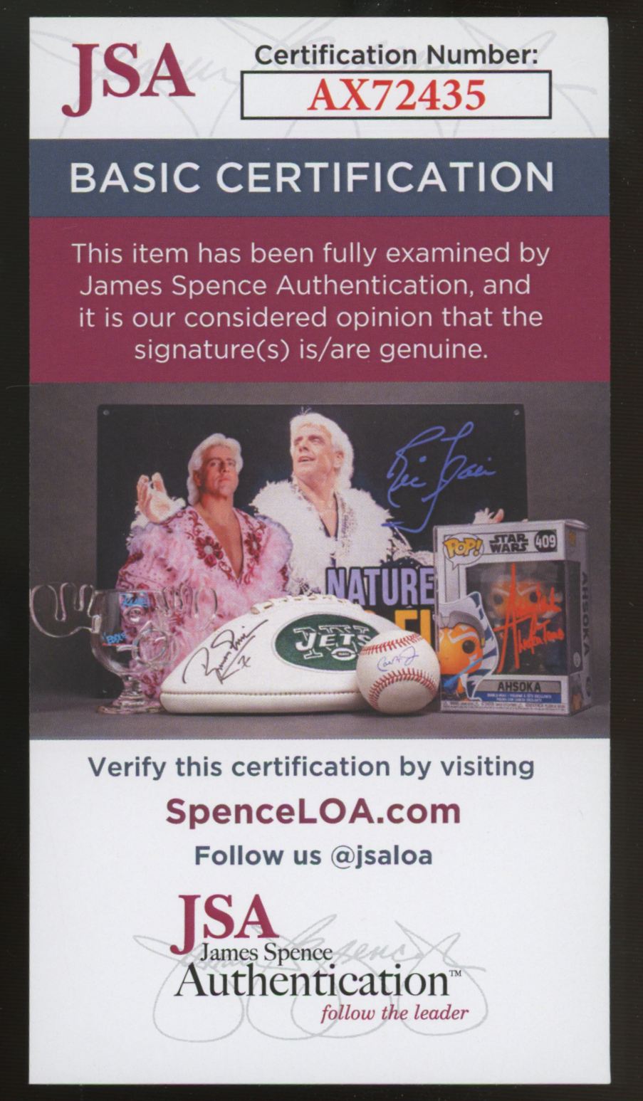 Jocko Conlan Signed Autographed Index Card JSA Authentic