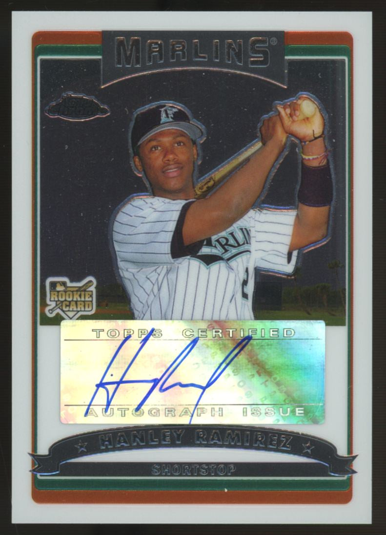 2006 Topps Chrome Hanley Ramirez RC Rookie Auto #352