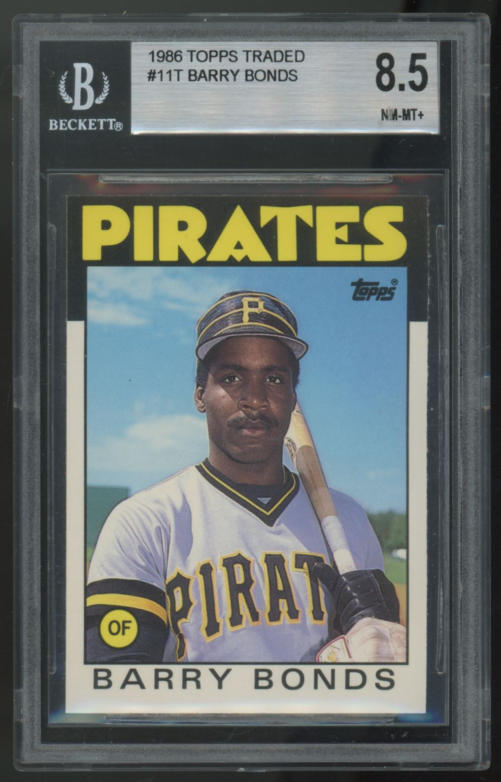 1986 Topps Traded Barry Bonds RC #11T BGS 8.5 *684