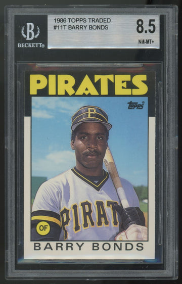 1986 Topps Traded Barry Bonds RC #11T BGS 8.5 *684