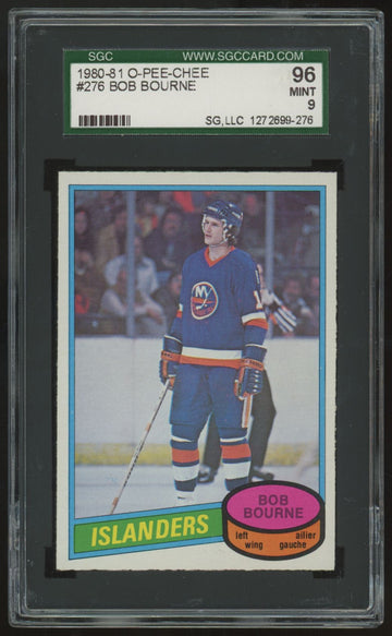 1980-81 O-Pee-Chee Bob Bourne #276 SGC 9