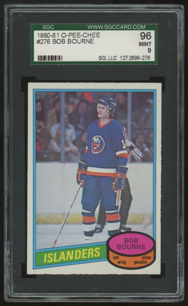1980-81 O-Pee-Chee Bob Bourne #276 SGC 9
