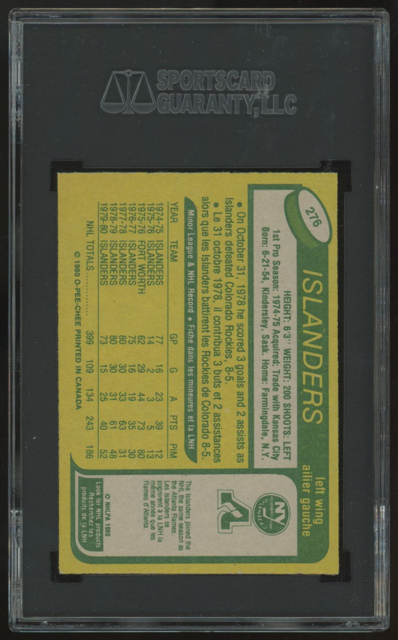 1980-81 O-Pee-Chee Bob Bourne #276 SGC 9