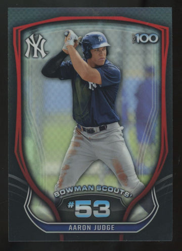 2015 Bowman Chrome Aaron Judge Scouts Top 100 #BTP-53