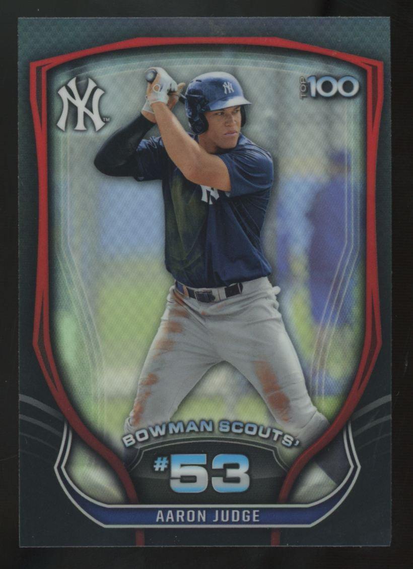 2015 Bowman Chrome Aaron Judge Scouts Top 100 #BTP-53