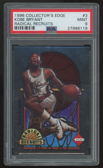 1996-97 Collector's Edge Kobe Bryant RC Radical Recruits /6750 #3 PSA 9