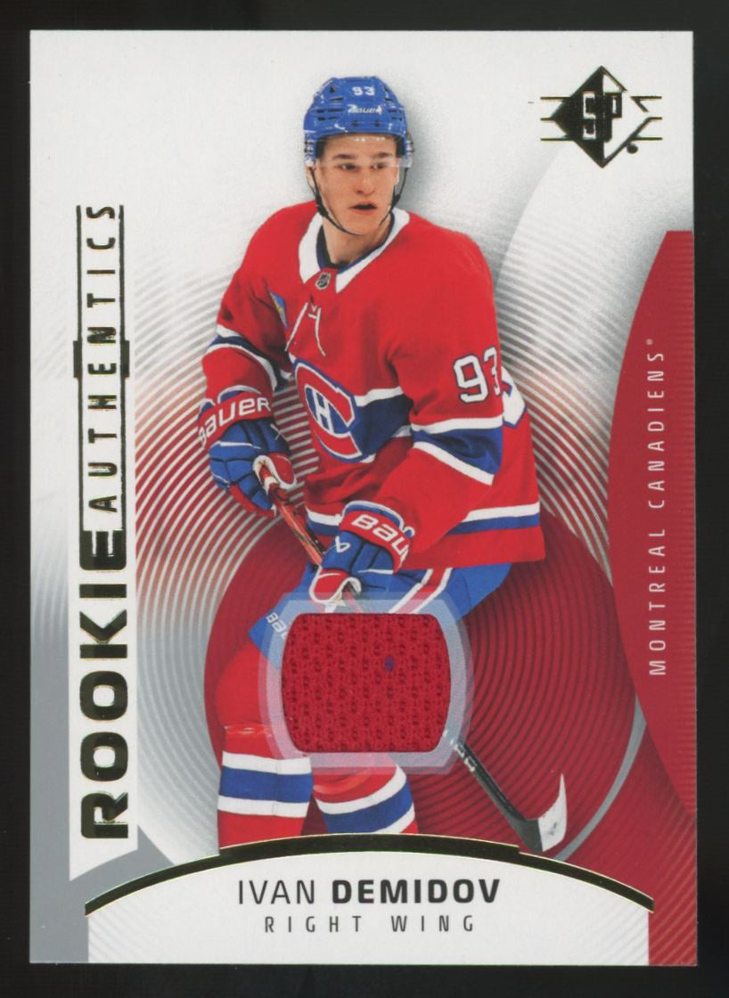 2025-26 Upper Deck SP Ivan Demidov RC Authentics Patch #137