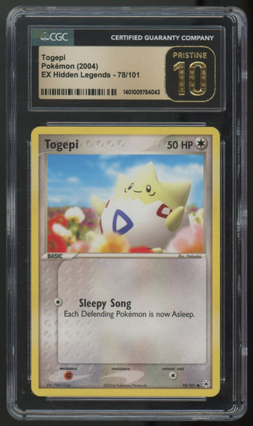 Pokemon Togepi EX Hidden Legends #78/101 CGC 10 Pristine