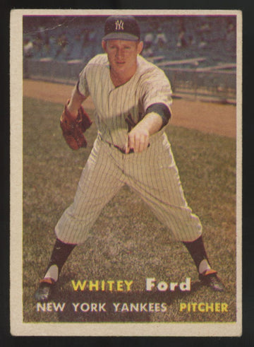 1957 Topps Whitey Ford #25 VG
