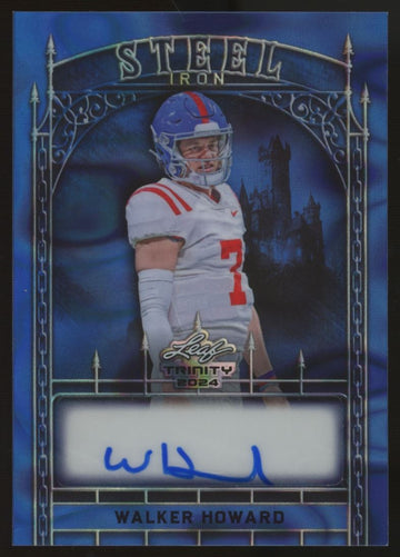2024 Leaf Trinity Walker Howard Steel Iron Auto Blue /5 #S-WHI
