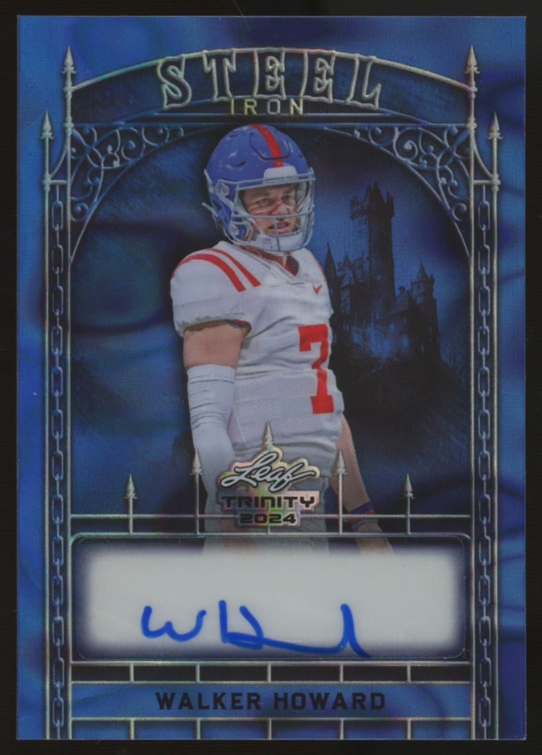 2024 Leaf Trinity Walker Howard Steel Iron Auto Blue /5 #S-WHI