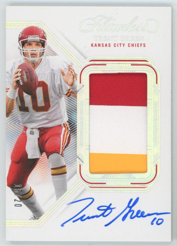 2023 Panini Flawless Trent Green Silver Patch Auto /20 #PA-TGR