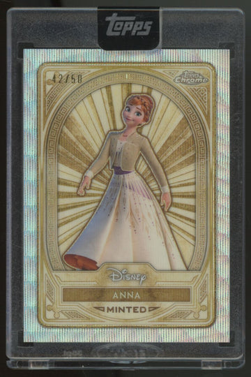 2025 Topps Disney Mint Anna Silver Wave Refractor /50 #86