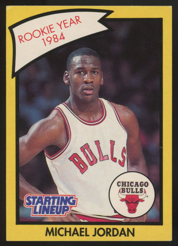 1990-91 Kenner Starting Lineup Michael Jordan 1984 Rookie Year VG/EX