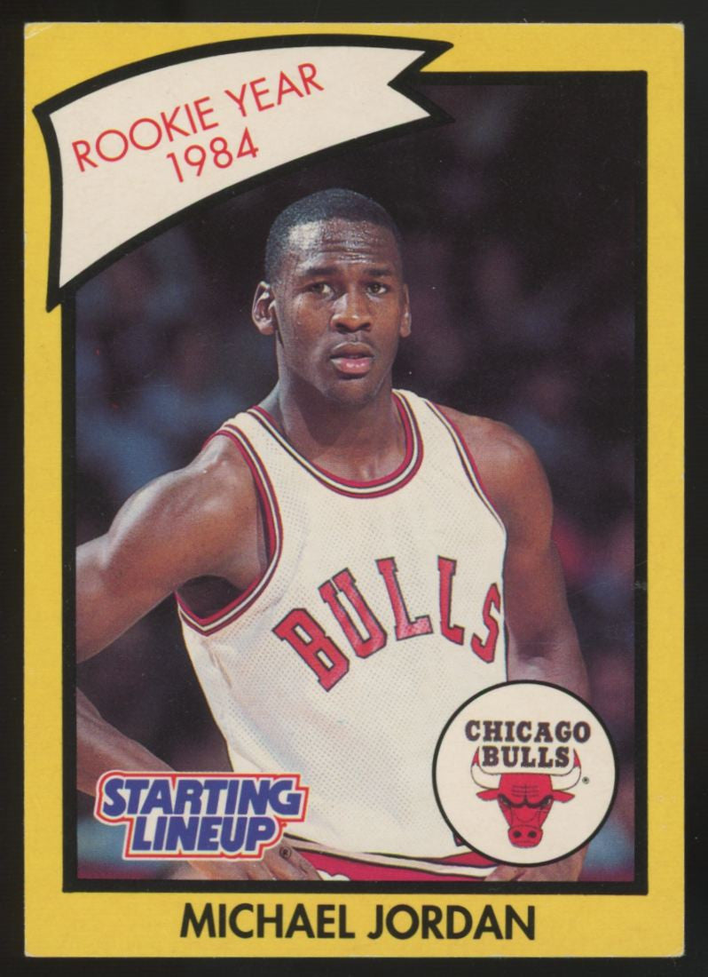 1990-91 Kenner Starting Lineup Michael Jordan 1984 Rookie Year VG/EX