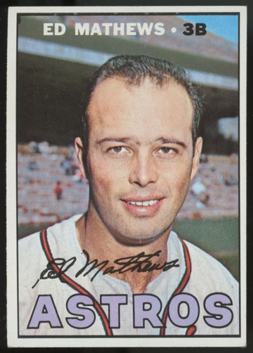 1967 Topps Eddie Ed Mathews #166 EX/MT "B"