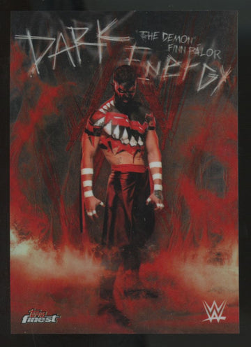 2025 Topps Finest "The Demon" Finn Balor Dark Energy SSP #DE-DFB