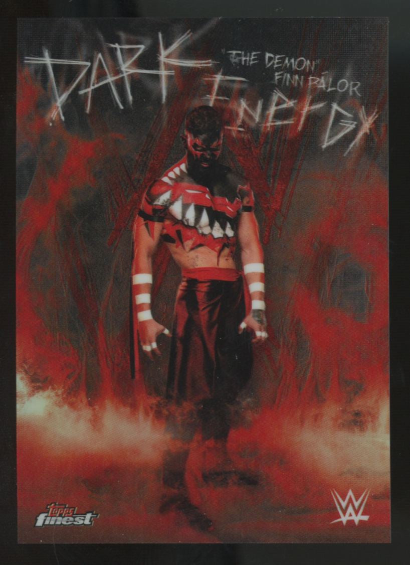 2025 Topps Finest "The Demon" Finn Balor Dark Energy SSP #DE-DFB