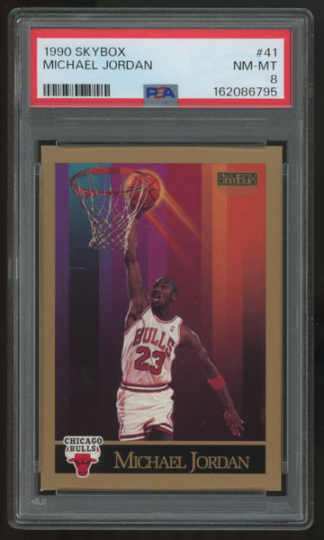 1990-91 SkyBox Michael Jordan #41 PSA 8 *795