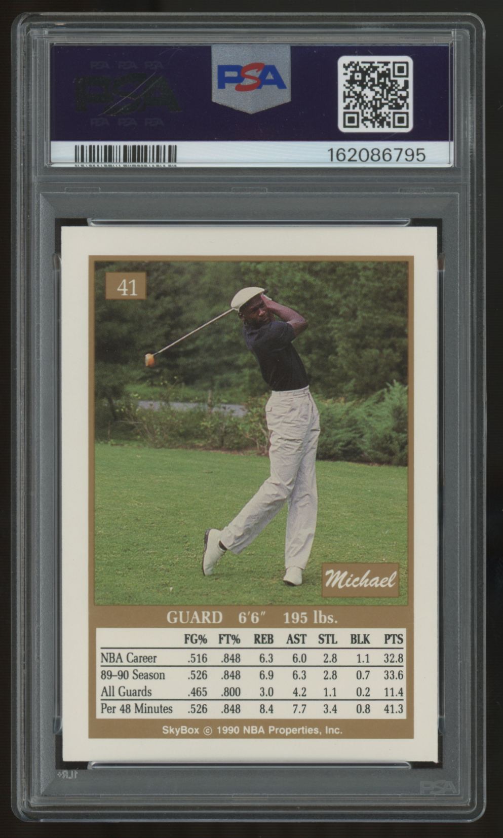 1990-91 SkyBox Michael Jordan #41 PSA 8 *795