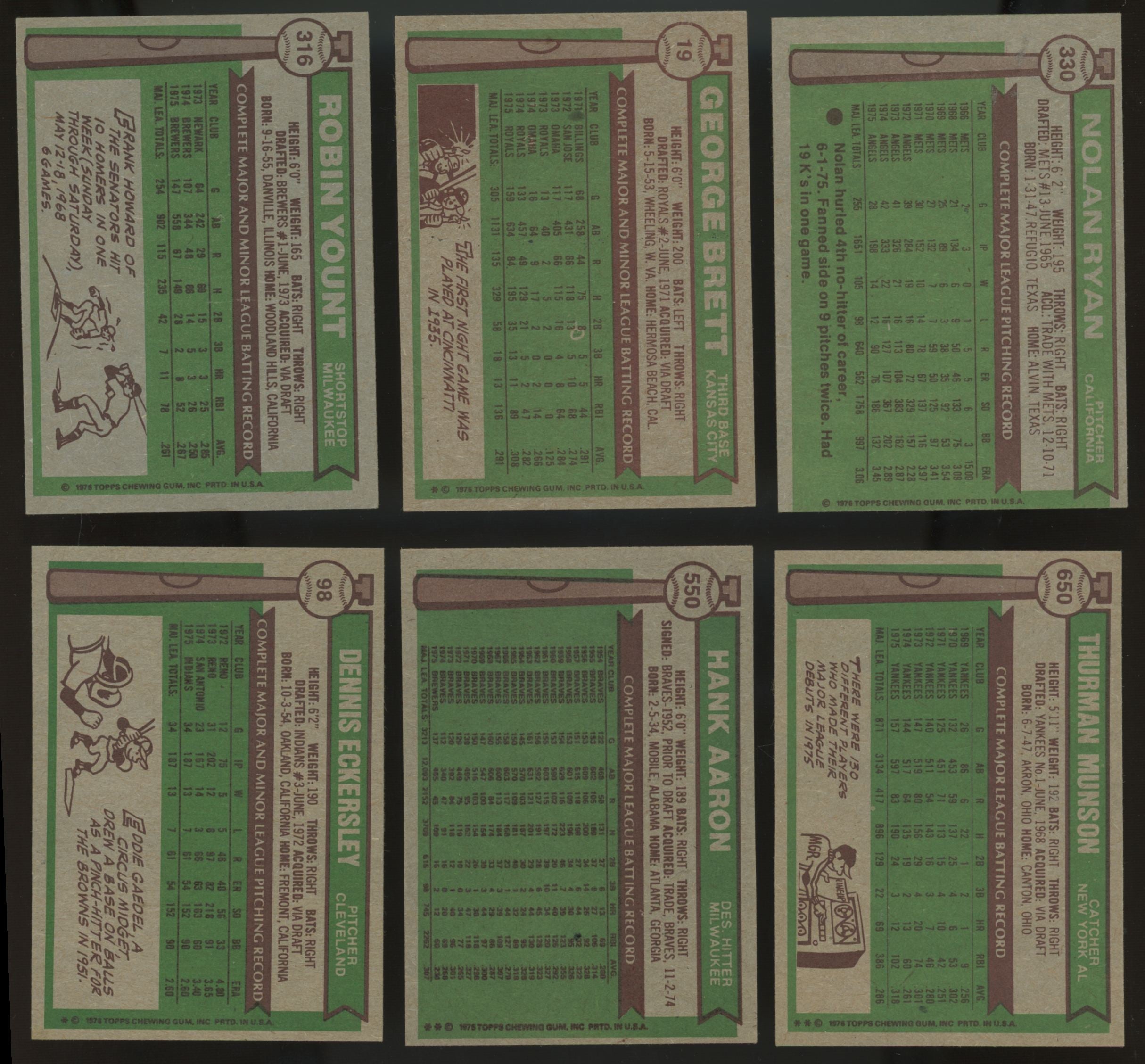 1976 Topps Baseball Complete Set (660/660) EX/MT
