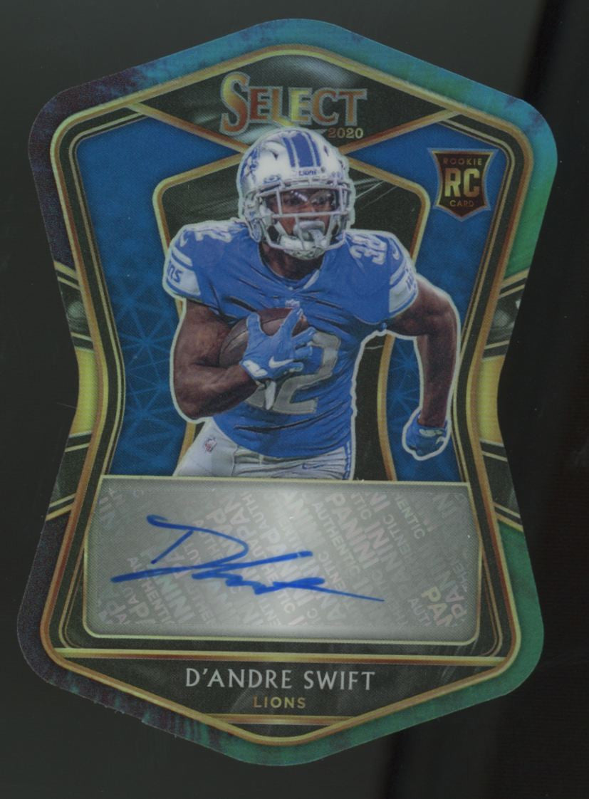 2020 Panini Select D'Andre Swift RC Tie-Dye Die-Cut Auto /25 #RS-DAS