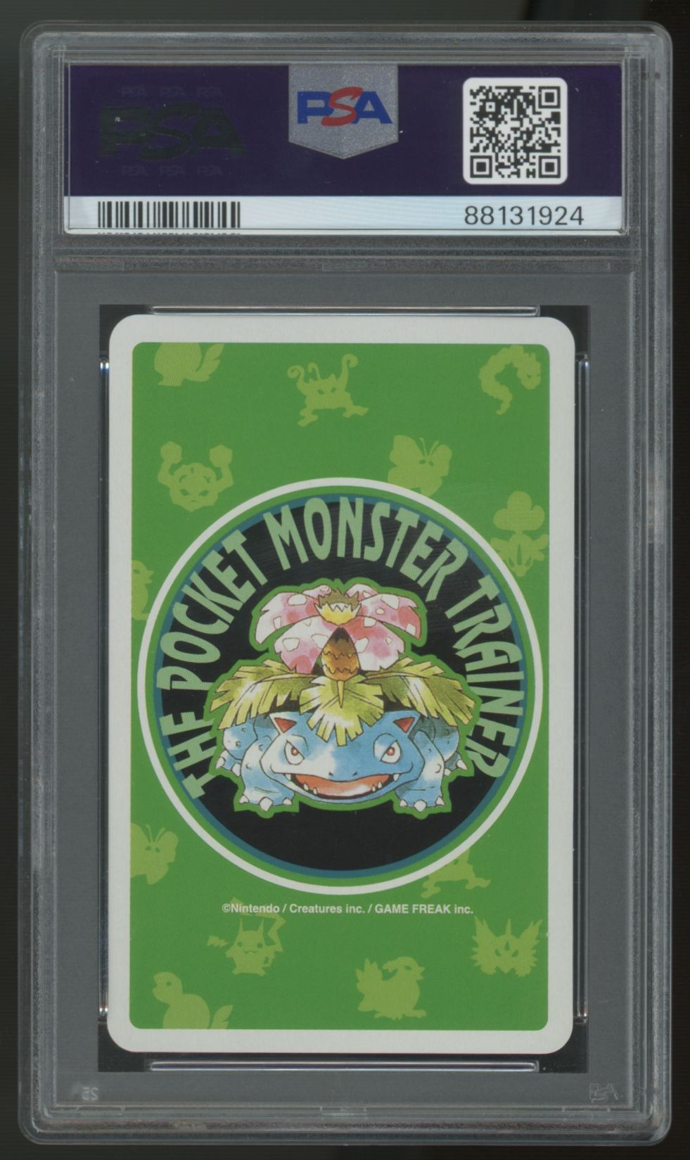 1996 Pokemon Clefairy Japanese Green 9 of Hearts Playing  Card #035 PSA 10